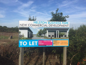 Helston Business Park Sign
