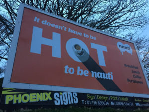 Nauti but Ice Billboard in Helston